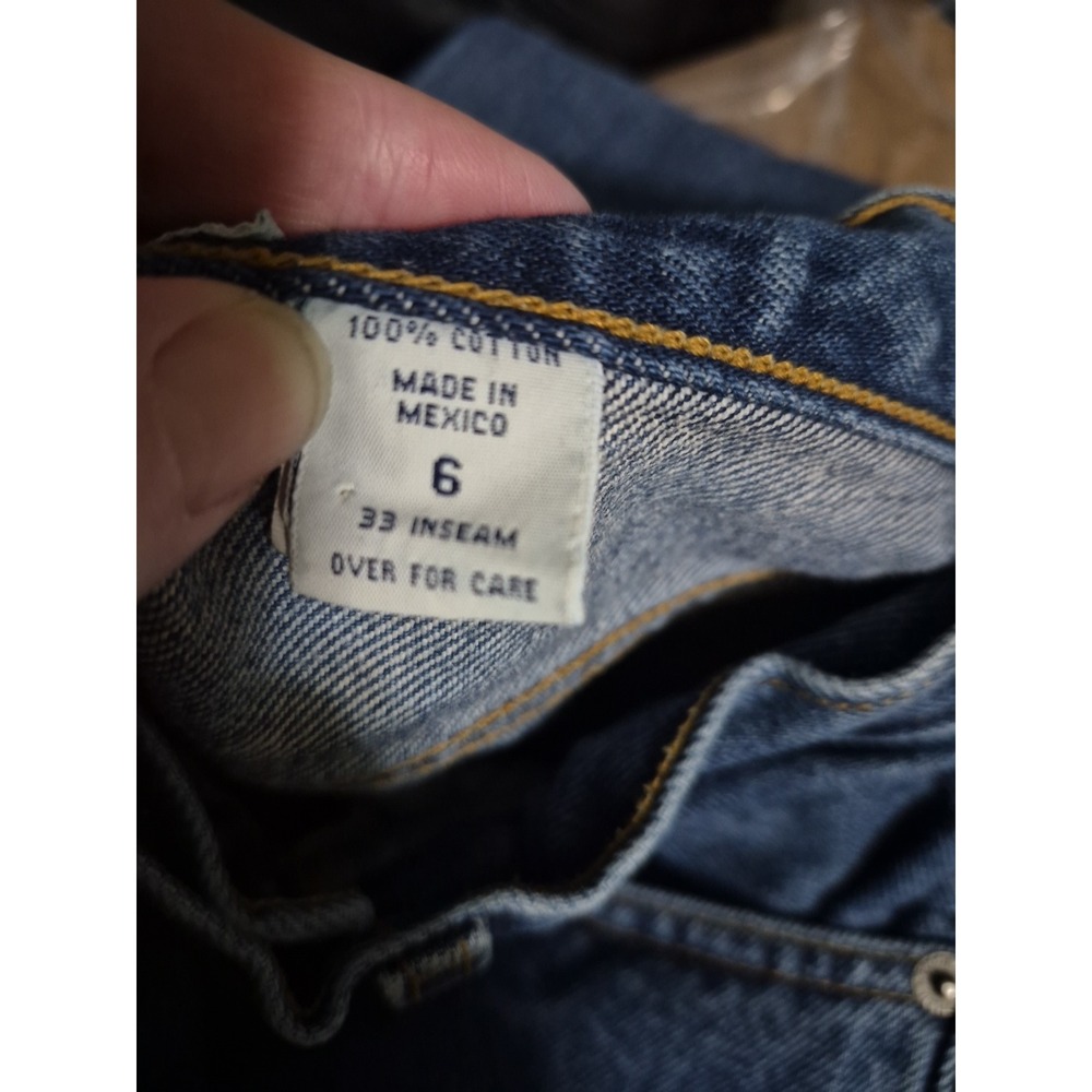 Abercrombie & Fitch Med Wash Women's Jeans 6R W30 L33 Bootcut Boy Slouch - Picture 4 of 9